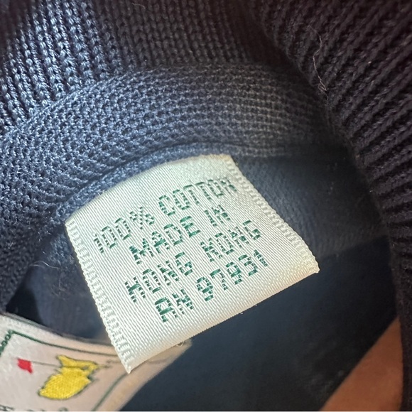 Masters Collection 60s Two-Ply Mercerized 100% Cotton Navy Golf Polo Shirt Sz L - Picture 5 of 6